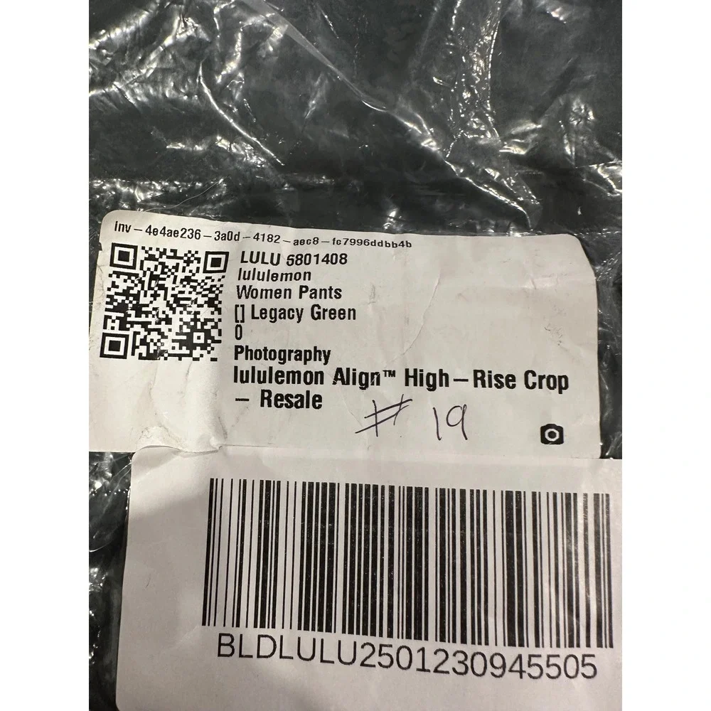 Lululemon Align High-Rise Crop Leggings Legacy Green Nulu LW6BGJS Size 0